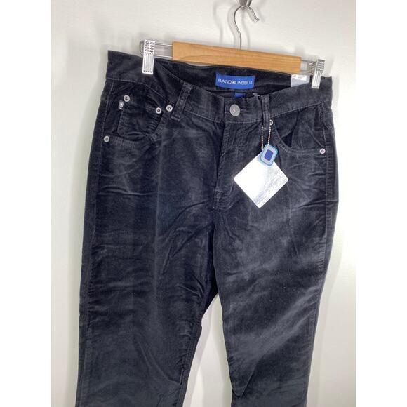 Bandolino Womens Black Velvet Velour Y2K Bootcut Pants Size 12 NWT Grunge Emo - Picture 4 of 7